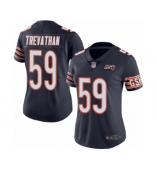 Women's Chicago Bears #59 Danny Trevathan Navy Blue Team Color 100th Season Limited Football Jersey
