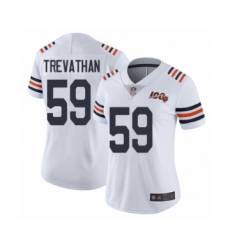 Women's Chicago Bears #59 Danny Trevathan White 100th Season Limited Football Jersey