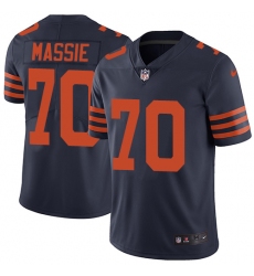 Men's Nike Chicago Bears #70 Bobby Massie Navy Blue Alternate Vapor Untouchable Limited Player NFL Jersey