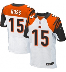 Men's Nike Cincinnati Bengals #15 John Ross Elite White NFL Jersey
