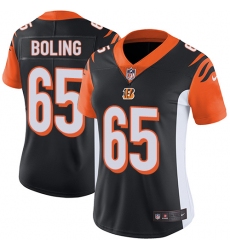 Women's Nike Cincinnati Bengals #65 Clint Boling Vapor Untouchable Limited Black Team Color NFL Jersey