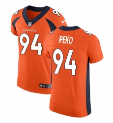 Men's Nike Denver Broncos #94 Domata Peko Orange Team Color Vapor Untouchable Elite Player NFL Jersey