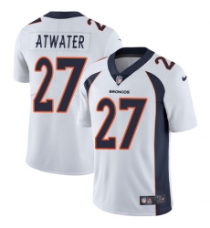 Youth Nike Denver Broncos #27 Steve Atwater White Vapor Untouchable Limited Player NFL Jersey