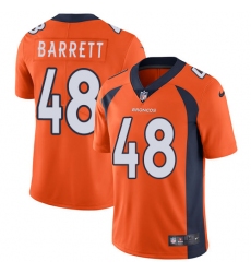 Youth Nike Denver Broncos #48 Shaquil Barrett Orange Team Color Vapor Untouchable Limited Player NFL Jersey
