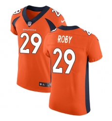 Men's Nike Denver Broncos #29 Bradley Roby Orange Team Color Vapor Untouchable Elite Player NFL Jersey