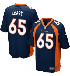 Men's Nike Denver Broncos #65 Ronald Leary Game Navy Blue Alternate NFL Jersey