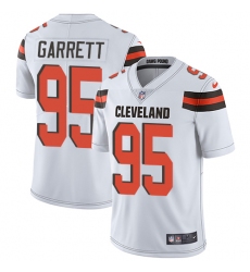 Youth Nike Cleveland Browns #95 Myles Garrett White Vapor Untouchable Limited Player NFL Jersey
