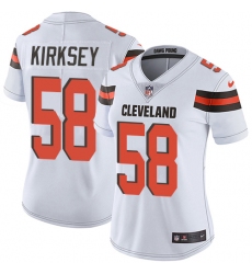 Women's Nike Cleveland Browns #58 Christian Kirksey White Vapor Untouchable Limited Player NFL Jersey