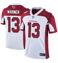 Men's Nike Arizona Cardinals #13 Kurt Warner White Vapor Untouchable Limited Player NFL Jersey