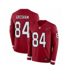 Men's Nike Arizona Cardinals #84 Jermaine Gresham Limited Red Therma Long Sleeve NFL Jersey