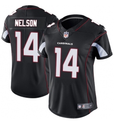Women's Nike Arizona Cardinals #14 J.J. Nelson Black Alternate Vapor Untouchable Limited Player NFL Jersey