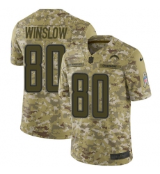 Men's Nike Los Angeles Chargers #80 Kellen Winslow Limited Camo 2018 Salute to Service NFL Jersey