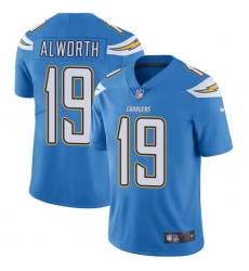 Youth Nike Los Angeles Chargers #19 Lance Alworth Elite Electric Blue Alternate NFL Jersey