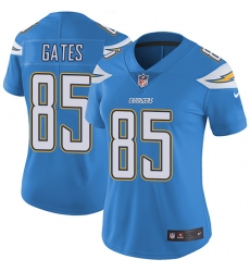 Women's Nike Los Angeles Chargers #85 Antonio Gates Elite Electric Blue Alternate NFL Jersey