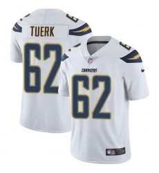 Youth Nike Los Angeles Chargers #62 Max Tuerk Elite White NFL Jersey