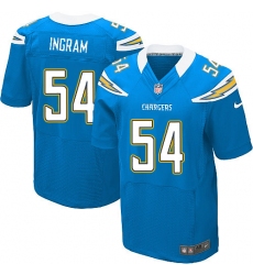 Men's Nike Los Angeles Chargers #54 Melvin Ingram Elite Electric Blue Alternate NFL Jersey