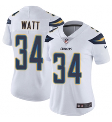 Women's Nike Los Angeles Chargers #34 Derek Watt Elite White NFL Jersey
