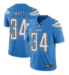 Youth Nike Los Angeles Chargers #34 Derek Watt Elite Electric Blue Alternate NFL Jersey