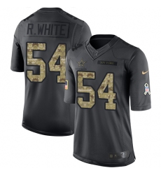 Men's Nike Dallas Cowboys #54 Randy White Limited Black 2016 Salute to Service NFL Jersey