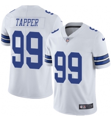 Youth Nike Dallas Cowboys #99 Charles Tapper White Vapor Untouchable Limited Player NFL Jersey