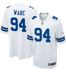 Men's Nike Dallas Cowboys #94 DeMarcus Ware Game White NFL Jersey