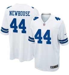 Men's Nike Dallas Cowboys #44 Robert Newhouse Game White NFL Jersey