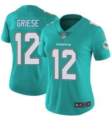 Women's Nike Miami Dolphins #12 Bob Griese Aqua Green Team Color Vapor Untouchable Limited Player NFL Jersey