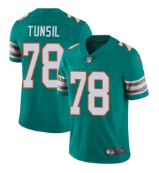 Men's Nike Miami Dolphins #78 Laremy Tunsil Aqua Green Alternate Vapor Untouchable Limited Player NFL Jersey