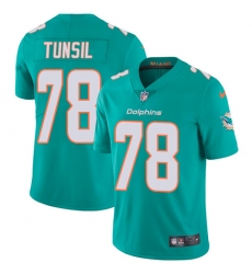 Men's Nike Miami Dolphins #78 Laremy Tunsil Aqua Green Team Color Vapor Untouchable Limited Player NFL Jersey