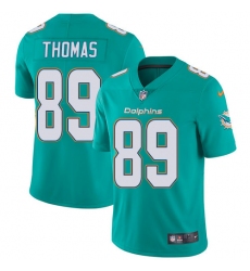 Youth Nike Miami Dolphins #89 Julius Thomas Elite Aqua Green Team Color NFL Jersey