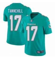 Youth Nike Miami Dolphins #17 Ryan Tannehill Aqua Green Team Color Vapor Untouchable Limited Player NFL Jersey