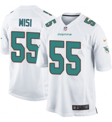 Men's Nike Miami Dolphins #55 Koa Misi Game White NFL Jersey