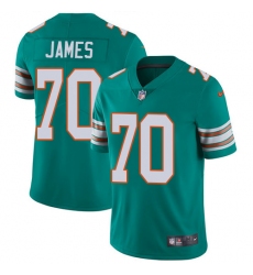 Youth Nike Miami Dolphins #70 Ja'Wuan James Elite Aqua Green Alternate NFL Jersey