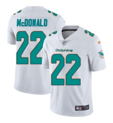 Men's Nike Miami Dolphins #22 T.J. McDonald White Vapor Untouchable Limited Player NFL Jersey