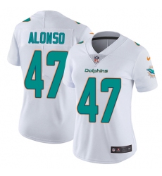 Women's Nike Miami Dolphins #47 Kiko Alonso Elite White NFL Jersey