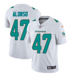 Youth Nike Miami Dolphins #47 Kiko Alonso Elite White NFL Jersey