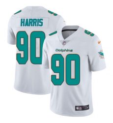 Youth Nike Miami Dolphins #90 Charles Harris Elite White NFL Jersey