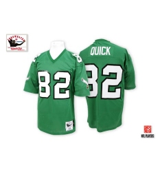 Mitchell and Ness Philadelphia Eagles #82 Mike Quick Green Authentic Throwback NFL Jersey