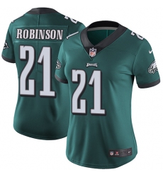 Women's Nike Philadelphia Eagles #21 Patrick Robinson Midnight Green Team Color Vapor Untouchable Limited Player NFL Jersey