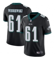 Men's Nike Philadelphia Eagles #61 Stefen Wisniewski Black Alternate Vapor Untouchable Limited Player NFL Jersey