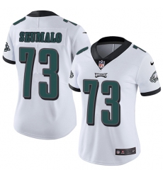 Women's Nike Philadelphia Eagles #73 Isaac Seumalo White Vapor Untouchable Limited Player NFL Jersey