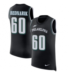 Men's Nike Philadelphia Eagles #60 Chuck Bednarik Limited Black Rush Player Name & Number Tank Top NFL Jersey