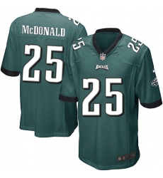 Men's Nike Philadelphia Eagles #25 Tommy McDonald Game Midnight Green Team Color NFL Jersey