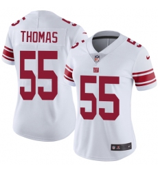 Women's Nike New York Giants #55 J.T. Thomas Elite White NFL Jersey