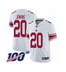 Men's New York Giants #20 Janoris Jenkins White Vapor Untouchable Limited Player 100th Season Football Jersey