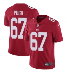 Men's Nike New York Giants #67 Justin Pugh Red Alternate Vapor Untouchable Limited Player NFL Jersey