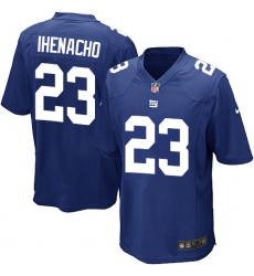 Men's Nike New York Giants #23 Duke Ihenacho Game Royal Blue Team Color NFL Jersey