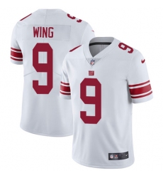 Youth Nike New York Giants #9 Brad Wing Elite White NFL Jersey