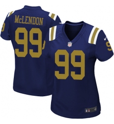 Women's Nike New York Jets #99 Steve McLendon Game Navy Blue Alternate NFL Jersey