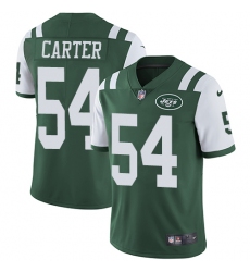 Men's Nike New York Jets #54 Bruce Carter Green Team Color Vapor Untouchable Limited Player NFL Jersey